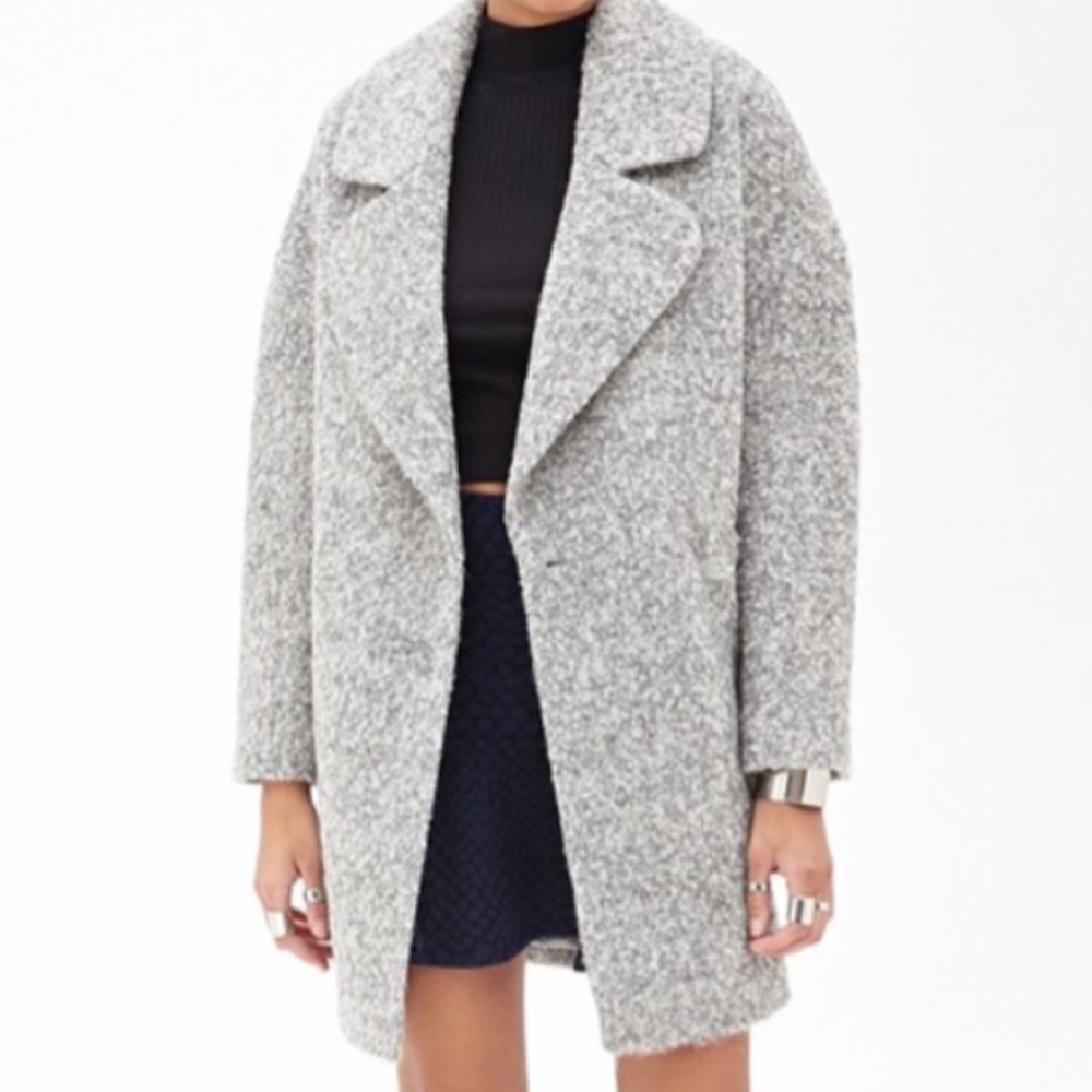 Gray Wool Coat - image 1